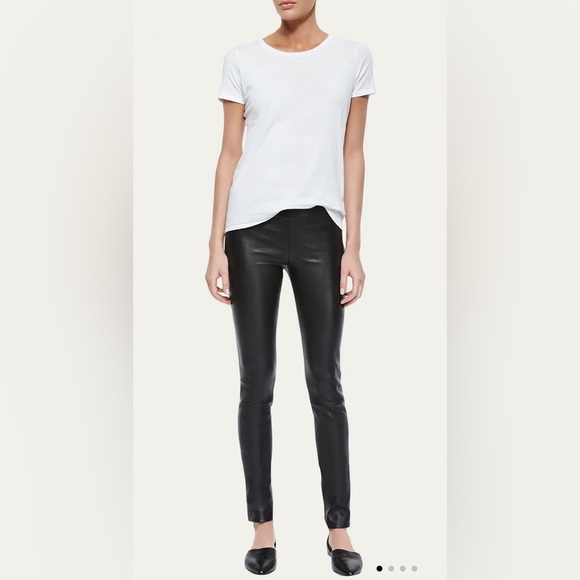 NWOT THE ROW Skinny Leather Moto Leggings - sold out everywhere! - Picture 1 of 9